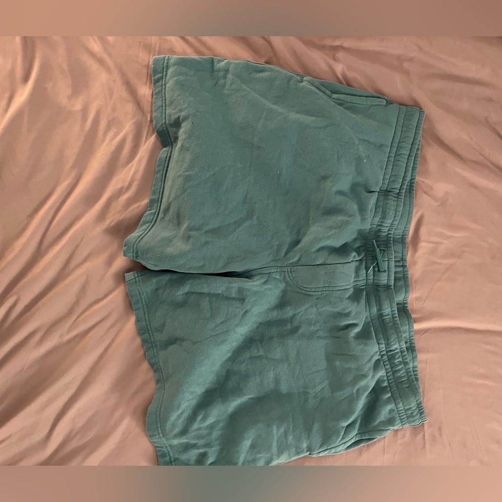 Men’s teal sweat shorts